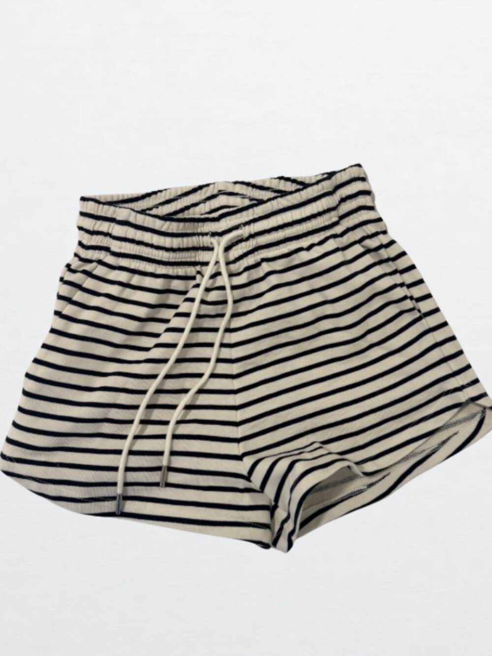 H&M Black & White Striped Shorts